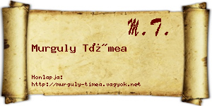 Murguly Tímea névjegykártya