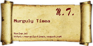 Murguly Tímea névjegykártya